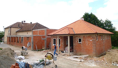 Brestača - radovi na izgradnji svlačionica - 1. faza
