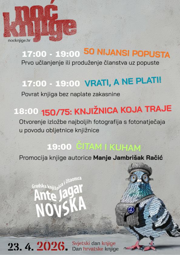 Noć knjige 2026. u Novskoj