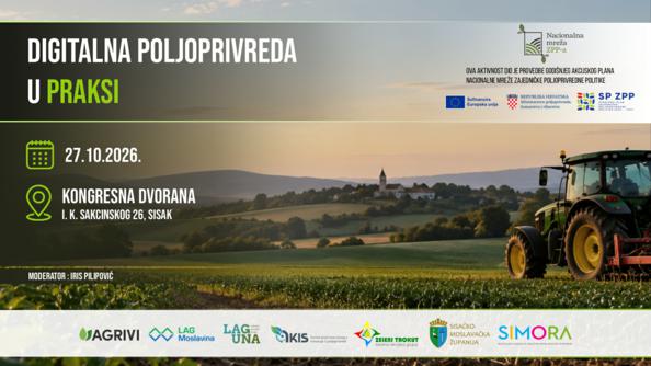 Digitalna poljoprivreda u praksi: konferencija 27. listopada u Sisku